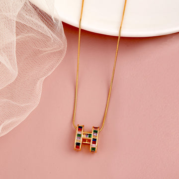 Multi Color Diamond Necklace